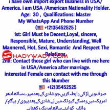 Rishta Request For USA America United States of America U.S.A 