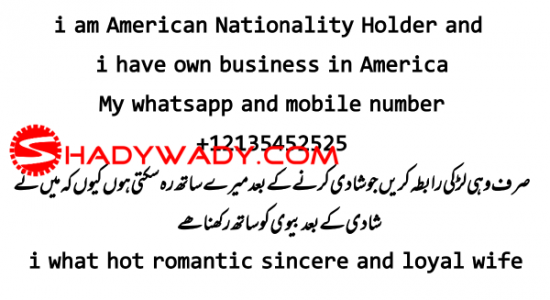 American Pakistani Businessman rishta